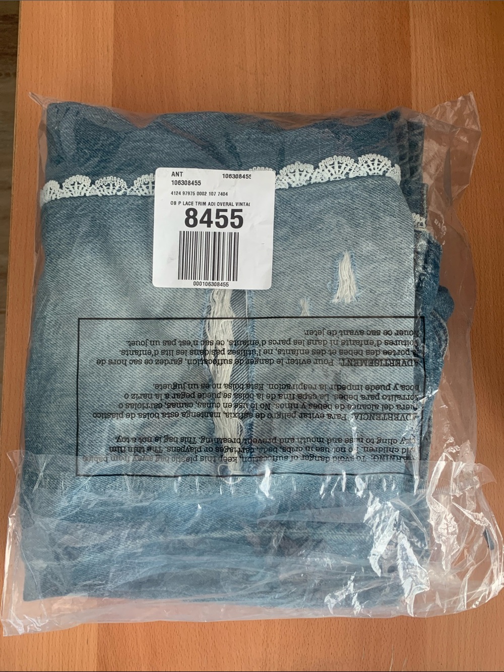 Pilcro adi Lace Trim Overalls - Picture 7 of 8
